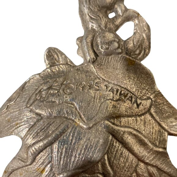 Aluminum Rabbit Bunny Salad Serving Spoon ARTHUR COURT Signed Easter - Picture 3 of 4